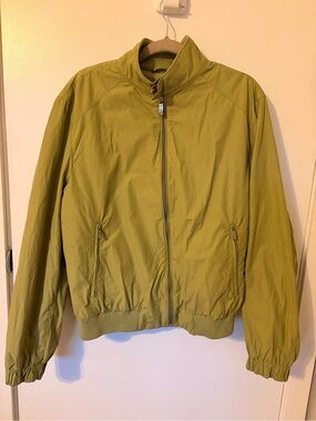 Louis Feraud Windbreaker Bomber Jacket in Pistachio